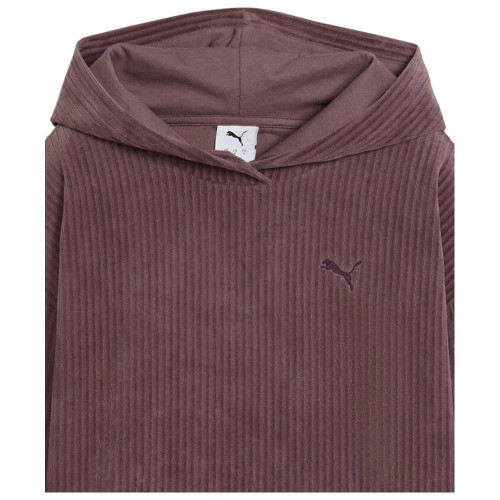 Puma Γυναικείο φούτερ Essentials Elevated Comfort Velour Rib Hoodie